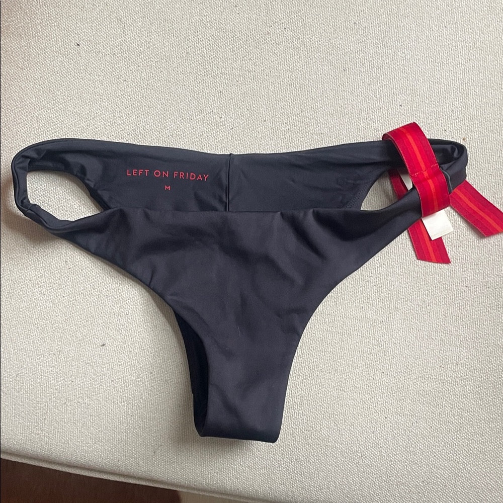 Left On Friday Black Bikini Bottom